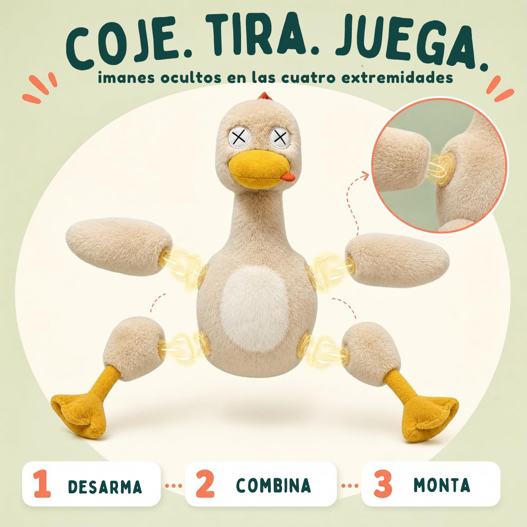 Peluche de Pato Magnetico Antiestrés